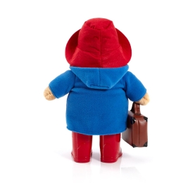 Large Paddington Bear Wearing Boots and Carrying Suitcase