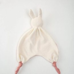 Pink Organic Cotton Rabbit Comforter