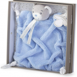 Kaloo Plume Doudou (Comfort Blanket) Bear - Blue