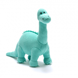 Knitted Ice Blue Diplodocus - Large Size