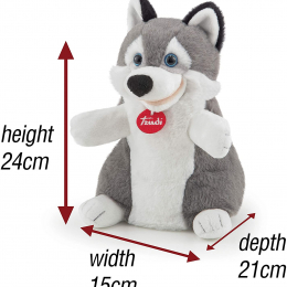 Trudi Hand Puppet/Plush Toy - Husky