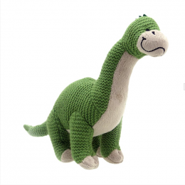 Wilberry - Knitted Brontosaurus Dinosaur Small Soft Toy