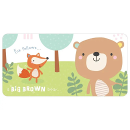 Sensory Snuggables Medium Fox with Cloth Book