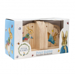 Peter Rabbit Wooden Bookends