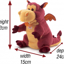 Trudi Hand Puppet/Plush Toy - Dragon