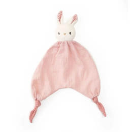 Pink Organic Cotton Rabbit Comforter