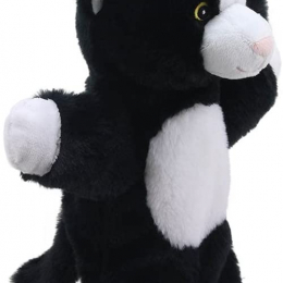 Eco Friendly Walking Puppet - Black and White Cat