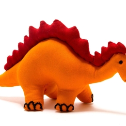 Fair Trade Organic Cotton Orange Stegosaurus