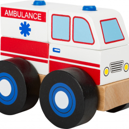 Wooden Toy - Construction Ambulance