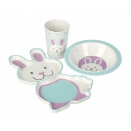 Orange Tree Toys Rabbit Bamboo Dinner Set