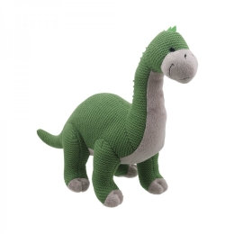 Wilberry - Knitted Brontosaurus Dinosaur Medium Soft Toy
