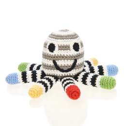 Pebble Handmade Crochet Octopus Rattle