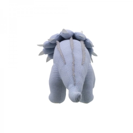 Wilberry Knitted - Small Triceratops Dinosaur - Blue