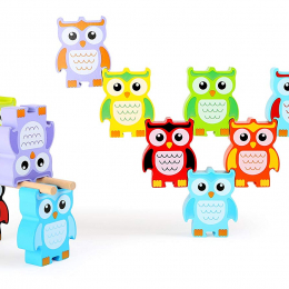 Wooden Stacking Owls Game