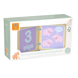 Farmyard Animal Wooden Counting Book