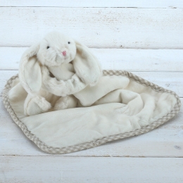 Cream Bunny Soother/Comfort Blanket