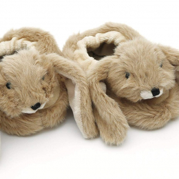 Baby Bunny Shaped Slippers - Brown