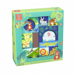 Jungle Animals Block Puzzle Tray