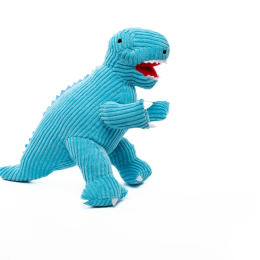 Corduroy T-Rex in Blue - 27cm
