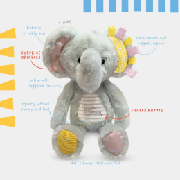 Sensory Elephant Snuggable Cuddly Toy - Medium size