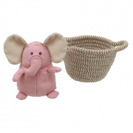 Pets in Baskets - Pink Elephant