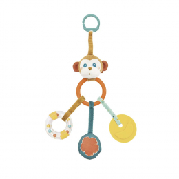 Kaloo Jungle - Sam the Monkey Plush Multi Activity Rattle