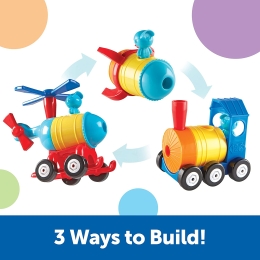 Learning resources - 1 2 3 Build It - Rocket, Train, Helicopter