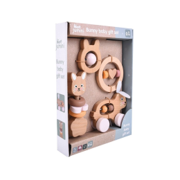 Baby Bunny Wooden Toy Gift Set