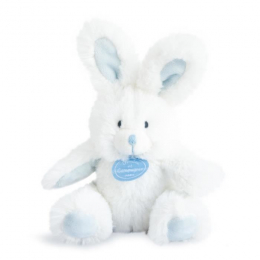 Doudou et Compagnie - Rabbit Rattle Toy - Blue