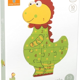 Wooden Dinosaur Number Puzzle