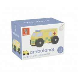 Ambulance Wooden Toy