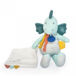 Doudou et Compagnie -  Mint Green Dinosaur Comforter