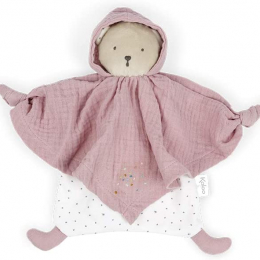 Kaloo Organic Cotton Doudou/Comforter - Pink Bear