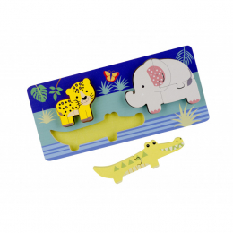 Jungle Animals Mini Puzzle Tray