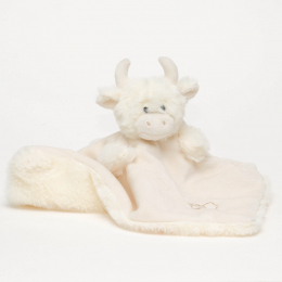 Highland Coo - Cream Finger Puppet Soother