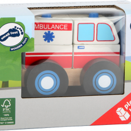 Wooden Toy - Construction Ambulance