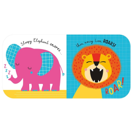 Sensory Snuggables Roar! Hand Puppet Cloth Book
