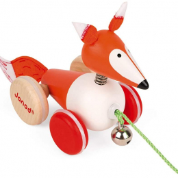 Zigolos Pull Along Wooden Fox