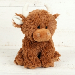 Small Brown Highland Coo - 20cm