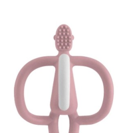 Matchstick Monkey Original Teether - Dusky Pink