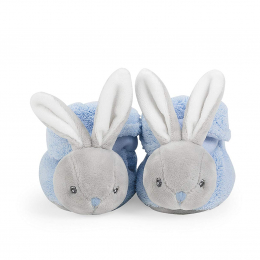 Kaloo Plume Rabbit Booties - Blue