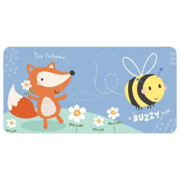 Sensory Snuggables Medium Fox with Cloth Book