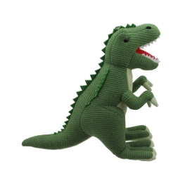 Wilberry Knitted - Large Green T-Rex