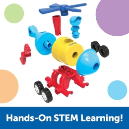 Learning resources - 1 2 3 Build It - Rocket, Train, Helicopter