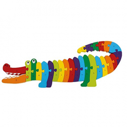 Wooden Crocodile - Alphabet Puzzle