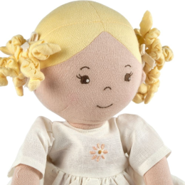 Priscy Doll in Cream Linen Dress