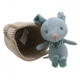 Pets in Baskets - Blue/Grey Mouse