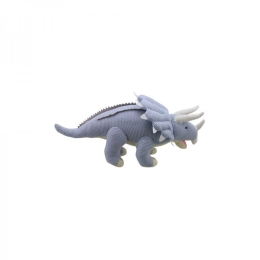 Wilberry Knitted - Small Triceratops Dinosaur - Blue
