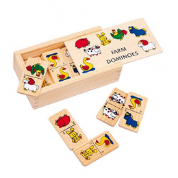 Wooden Dominos - Farm Animals