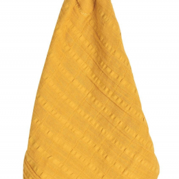 Giraffe Comforter - Mustard Yellow with Rubber Teether